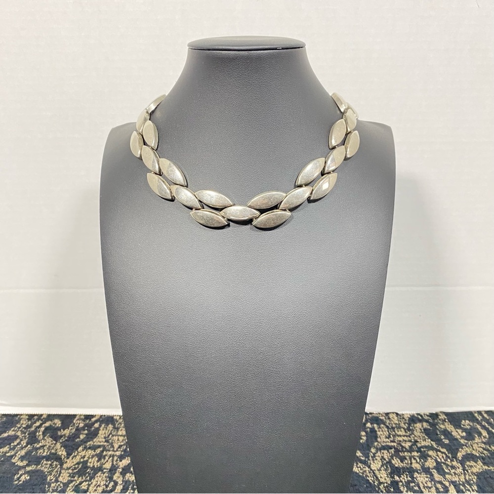 Vintage 1950s Oval Link Choker Necklace